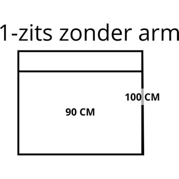 Leren elementenbank Match - element 1 zits (90) zonder arm, Industrieel, Modern, Scandinavisch, Nieuw, Ophalen of Verzenden, Rechte bank