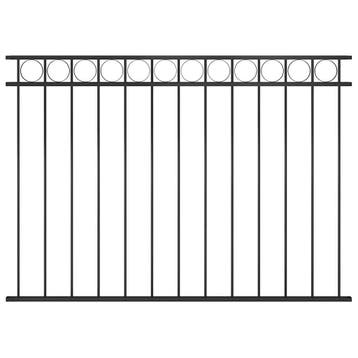 vidaXL Schuttingpaneel ASSEN staal 163x120 cm zwart, Verzenden, Nieuw, IJzer