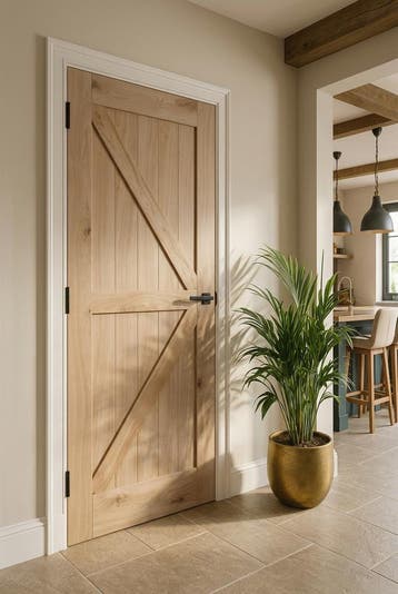 Eiken deur | Barndeur | Houten deur | Binnendeur GOEDKOOPSTE, Doe-het-zelf en Verbouw, Deuren en Horren, Binnendeur, Nieuw, Ophalen of Verzenden