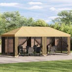 vidaXL Paviljoen met zijwanden 6 x 3 m Crèmekleurig, Tuin en Terras, Verzenden, Nieuw