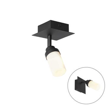 Moderne badkamer spot zwart IP44 - Japie, Verzenden, Nieuw