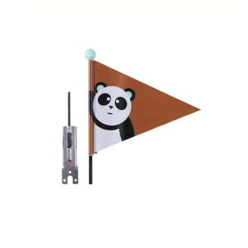 Vlag kinderfiets deelbaar - Panda bruin, Verzenden, Nieuw