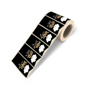 12x Sticker Vaantje Zwart / Goud  Stoer Sint (stickers), Ophalen of Verzenden, Nieuw, Meerdere stickers