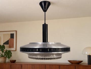 Lamp - Vintage Space Age hanglamp – sculpturale UFO-vorm –