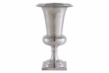 Design vaas GOAL 75cm zilver plantenbeker aluminium - 37466, Ophalen of Verzenden, Nieuw