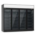 Koelkast 4 Glasdeuren 2060L INS-2060R BL, Nieuw in verpakking, Koelen en Vriezen