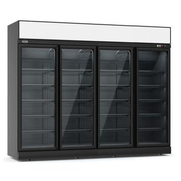 Koelkast 4 Glasdeuren 2060L INS-2060R BL, Nieuw in verpakking, Koelen en Vriezen