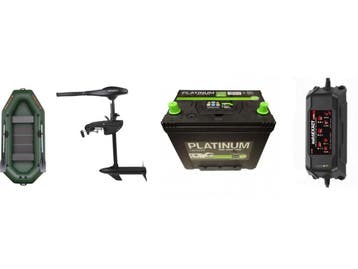 Kolibri boot + fluistermotor 48LBS + 110ah accu + 10ah, Verzenden, Nieuw, Universele onderdelen