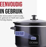 2dekans | DistinQ Digitale Slowcooker 6 liter met Timer –, Ophalen of Verzenden