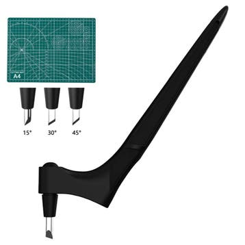 Fako Bijoux - Cut Snijgereedschap + 3 Mesjes - Zwart - 360°, Verzenden, Nieuw