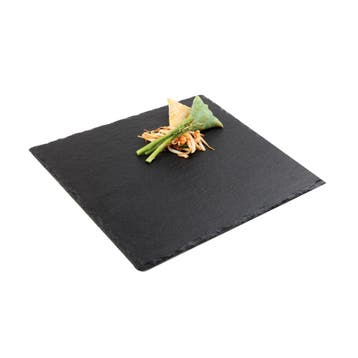 GGM Gastro | (6 stuks) Leistenen serveerschaal - 250x250mm -, Verzenden, Nieuw, Kom(men)