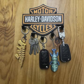 Harley Davidson Sleutelhanger Muurdecoratie met 5 Haken, Verzenden, Nieuw
