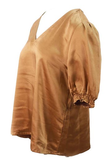 AAIKO Blouse in maat M Beige, AAIKO, Verzenden, Zo goed als nieuw, Beige