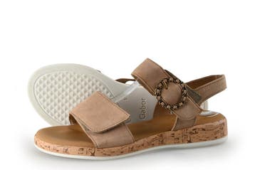 Gabor Sandalen in maat 38½ Beige, Verzenden, Beige, Gabor, Sandalen of Muiltjes