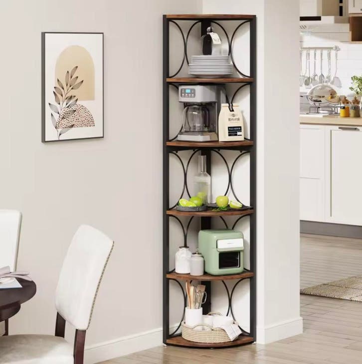 Nieuwe Hoekstellingkast – 6-Lagen Hoekboekenkast 170 cm Hoog, Huis en Inrichting, Kasten | Stellingkasten, Nieuw, Verzenden