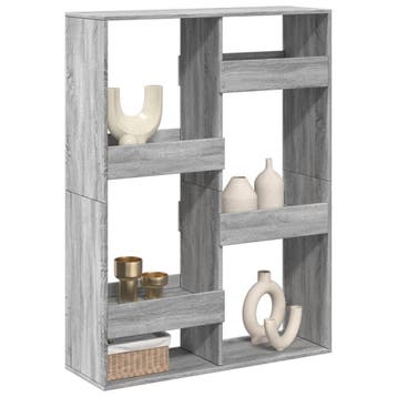vidaXL kamerscherm 100x33x135 cm bewerkt hout grijs sonoma, Verzenden, Nieuw, Overige houtsoorten