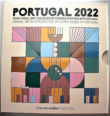 3,88 Euro,munten set 1 Cent-2 Euro 2022 Portugal Republik, Postzegels en Munten, Verzenden