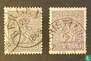 Noorwegen - Wapen - 1868, Verzenden, Gestempeld