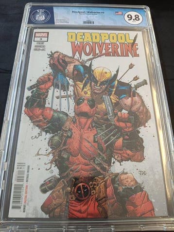 Deadpool / Wolverine #3 - EGC 9.8 - 1 Graded comic - Eerste, Boeken, Nieuw