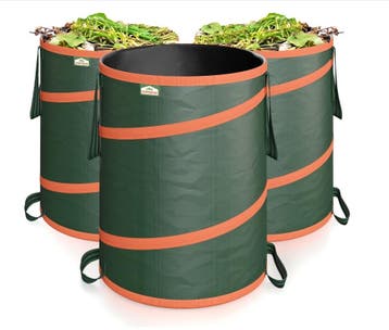 Pop-up Tuinafvalzak 3 stuks Groen 165L (Tuingereedschap), Verzenden, Nieuw