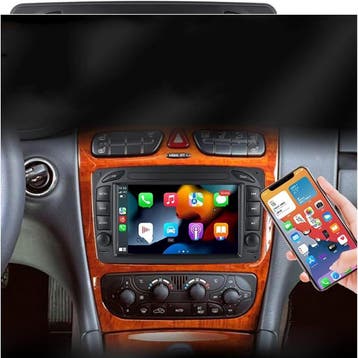 Mercedes C klasse w203 navigatie dvd carkit android carplay, Ophalen of Verzenden, Nieuw