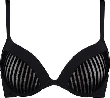 Hunkemöller  - Maat E75 - Push-up BH Pia - zwart, Verzenden