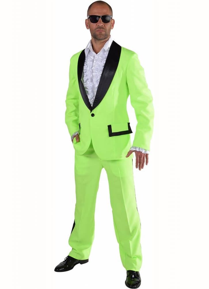 Smoking fluor groen, Kleding | Heren, Carnavalskleding en Feestkleding, Nieuw, Ophalen of Verzenden