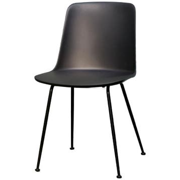 &tradition Rely Hw70 Stoel Buiten Zwart - Eetkamerstoel -, Huis en Inrichting, Stoelen, Ophalen of Verzenden, Zo goed als nieuw