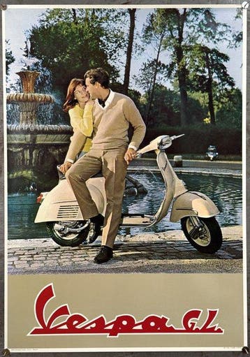 Anonimo - Vespa GL “coppia in fontana” | Ditta Fratelli