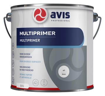 Avis multiprimer 2,5 liter, wit, Verzenden, Nieuw