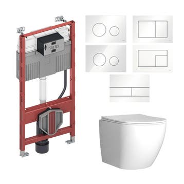 TECE Profil Toiletset set62 Mudo Randloos Glans Wit met TECE, Ophalen of Verzenden, Nieuw, Overige typen