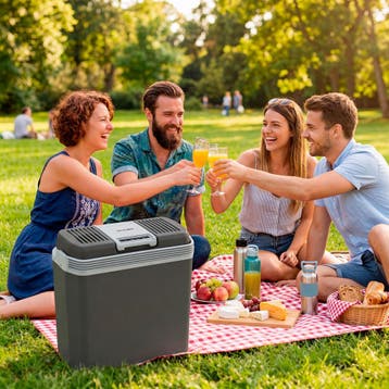 Elektrische koel- en warmhoudbox met handvat, 24 liter, Verzenden, Nieuw