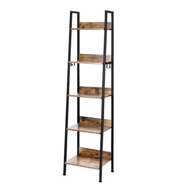 Industriële 5-Laags Boekenkast met 4 Haken – Vintage Kast, Huis en Inrichting, Kasten | Boekenkasten, Verzenden, Nieuw