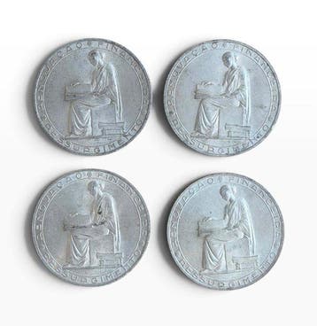 Portugal. 20 Escudos 1953 (4 moedas) (Zonder minimumprijs)