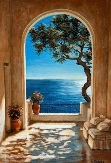 A. De Luca (1979) - La stanza del mare, Antiek en Kunst
