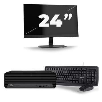 HP EliteDesk 800 G6  -   i7-10e  - 8GB  - 256GB  + 1x 24 inc, Verzenden, 8 GB, Refurbished, HP