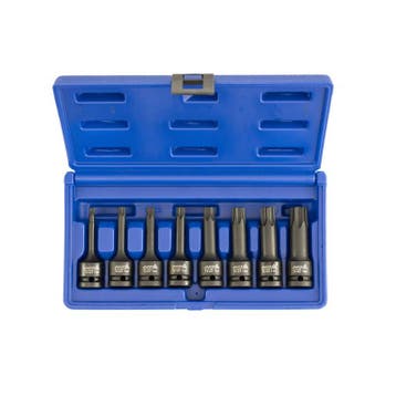 Torx Krachtdoppen - 8 Delig - Torxdoppen Set - Slagdop 1/2 D, Doe-het-zelf en Verbouw, Ophalen of Verzenden, Nieuw