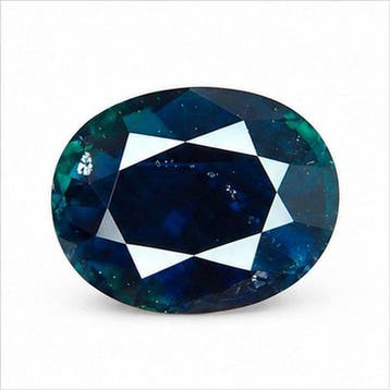 1 pcs Blauw Saffier - 4.21 ct - nternational Colored, Nieuw