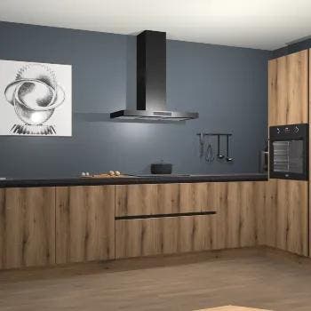 Goud Eiken greeploze keuken Khao Lak 73157, Verzenden, Nieuw