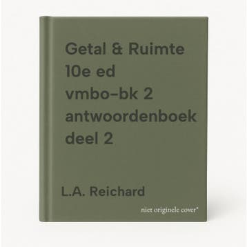 Getal & Ruimte 10e ed vmbo-bk 2 antwoordenboek deel 2, Verzenden, Gelezen, L.A. Reichard