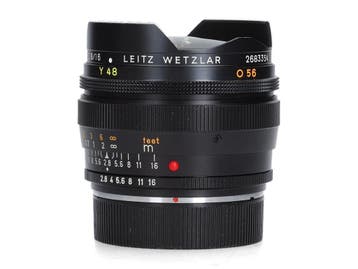 Leica Elmarit-R 16mm f/2.8 Fisheye - Fisheye, Ophalen of Verzenden, Zo goed als nieuw, Leica
