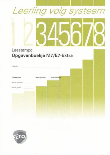 CITO/LOVS Leestempo Opgavenboekje M7/E7 Extra (per stuk), Verzenden, Nieuw