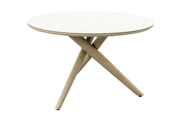 VDG Dublin ronde tuintafel Ø120 cm. - Latte, Verzenden, Nieuw, Rond, Overige materialen