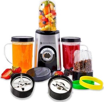 2dekans | KitchenBrothers Smoothie Blender - 2-in-1 Mini, Ophalen of Verzenden, Zo goed als nieuw