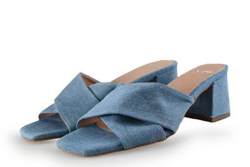 Manfield Muiltjes in maat 37 Blauw, Overige typen, Zo goed als nieuw, Manfield, Verzenden