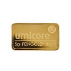 Aanbieding: 5 gram goudbaar Umicore, Verzenden