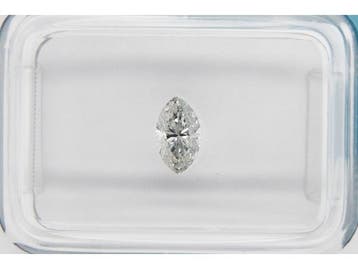 Veiling -  Natuurlijke markies diamant - I/I1 0,41 ct, Sieraden, Tassen en Uiterlijk, Edelstenen, Nieuw