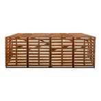 4x Containerombouw | Kliko ombouw | Containerberging | Bruin, Doe-het-zelf en Verbouw, Verzenden