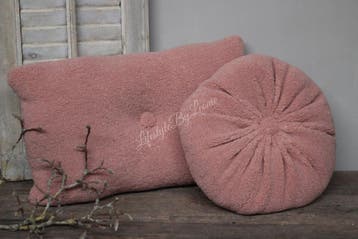 Rond teddy kussen Soft pink 40 cm, Ophalen of Verzenden, Nieuw