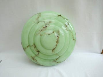 Verreries de Scailmont - Plafondlamp - Opaline glas, Antiek en Kunst